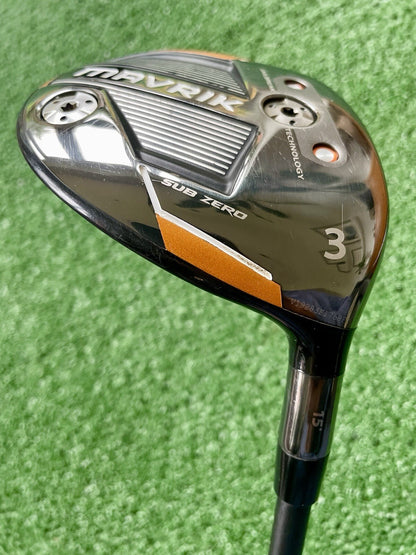 Callaway Mavrik Sub Zero Fairway 3 Wood Stiff Flex Right Handed Mens Golf Club