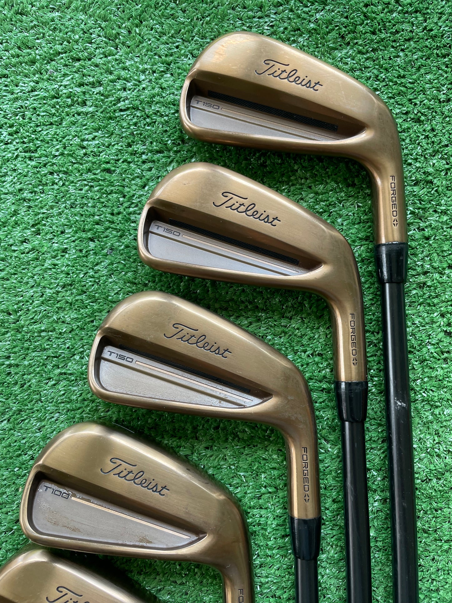 Titleist T100 / T150 Oil Can Limited Edition Combo Irons 4-PW Extra Stiff Flex Right Handed Mens Golf Clubs