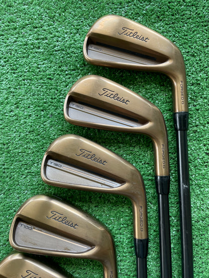 Titleist T100 / T150 Oil Can Limited Edition Combo Irons 4-PW Extra Stiff Flex Right Handed Mens Golf Clubs