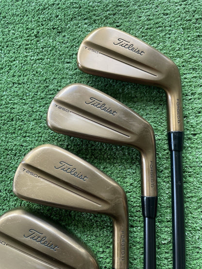 Titleist T250 Oil Can Limited Irons 6-PW Stiff Flex Right Handed Mens Golf Clubs