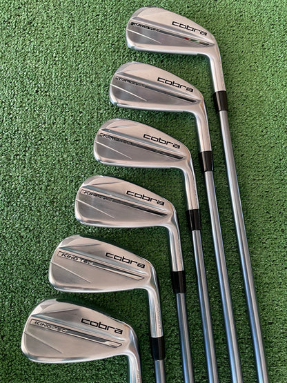 Cobra King Tec Irons 5-PW Stiff Flex Graphite Right Handed Mens Golf Clubs
