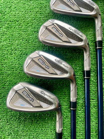 Taylormade Sim 2 Max Irons 5-PW (Missing 7i) Regular Flex Graphite Right Handed Mens Golf Clubs