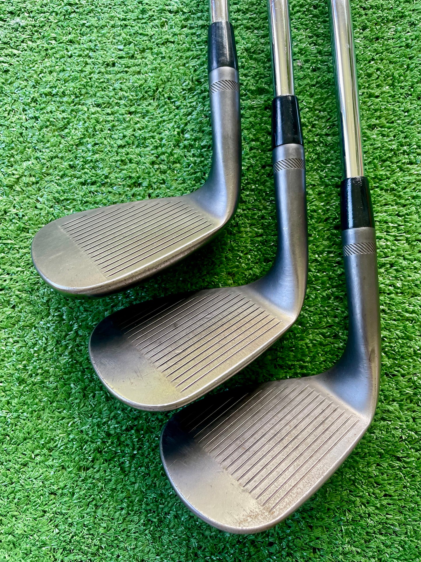 Titleist Vokey SM7 Black Wedge Set 50 54 58 Stiff Flex Right Handed Mens Golf Clubs