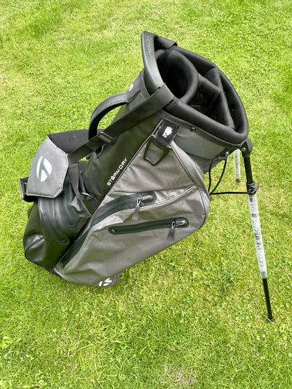 Taylormade Storm Dry Waterproof Golf Carry Bag Grey Black