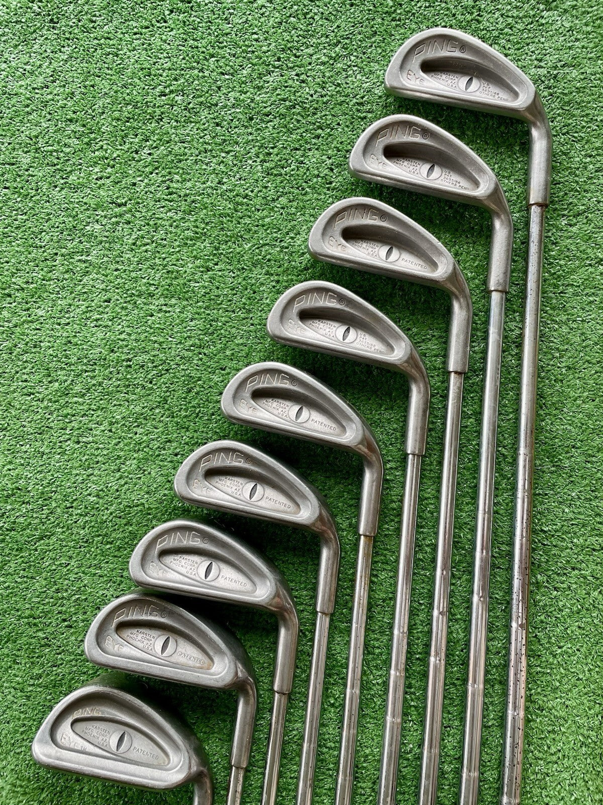 Ping Eye Irons 3-SW Right Handed Mens Golf Clubs - Shafts Corroded
