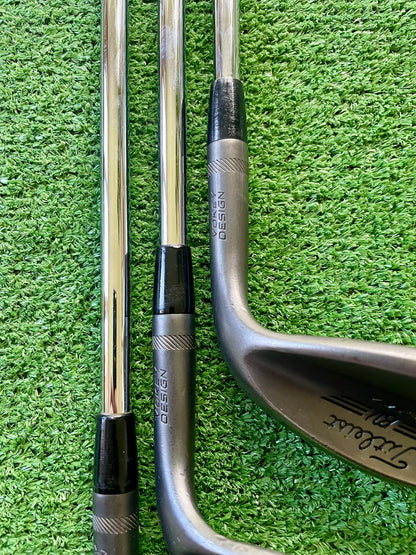 Titleist Vokey SM7 Black Wedge Set 50 54 58 Stiff Flex Right Handed Mens Golf Clubs