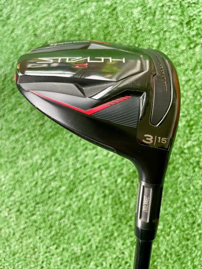 Taylormade Stealth 2 Fairway 3 Wood Regular Flex Right Handed Mens Golf Club
