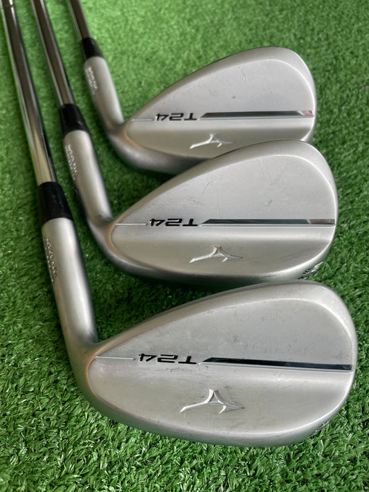 Mizuno T24 Wedge Set 50 54 58 Stiff Flex Right Handed Mens Golf Clubs