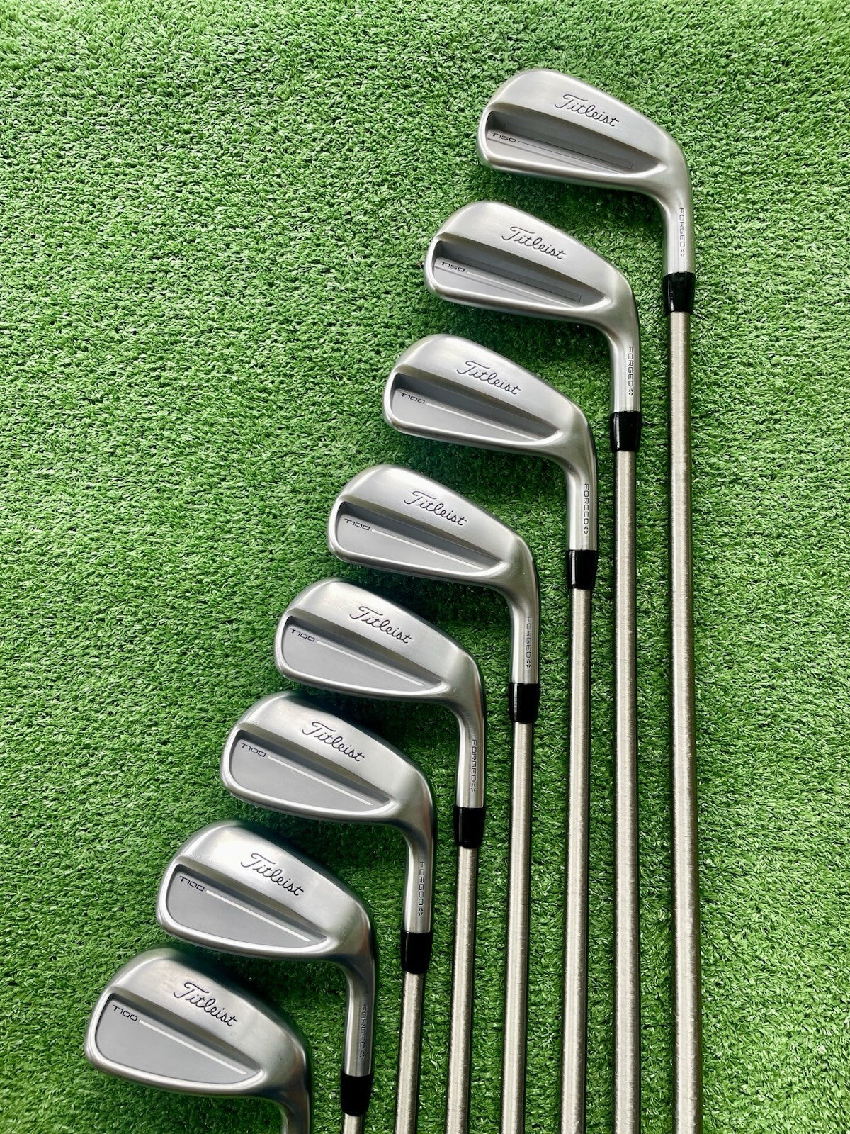 Titleist T150 T100 Combo Irons New Model 4-GW Stiff Aerotech Steelfiber Shafts