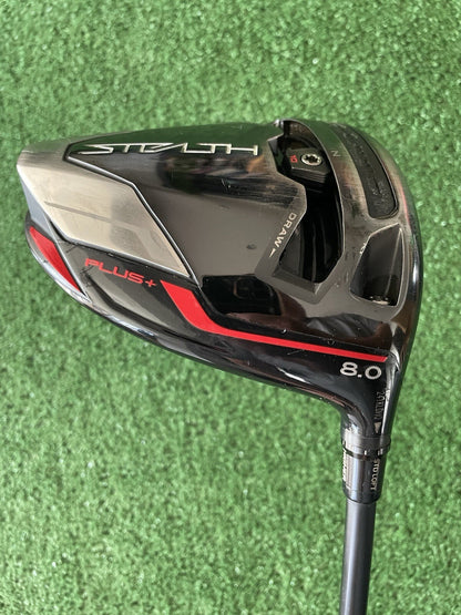 Taylormade Stealth Plus Driver 8 Deg Stiff Flex Right Handed Mens Golf Club
