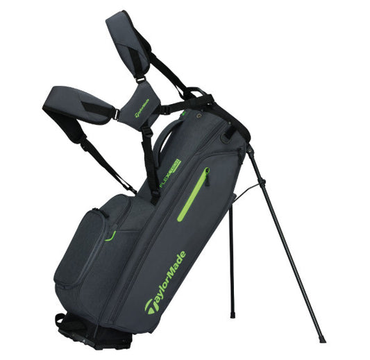 Taylormade Flextech Golf Carry Bag Grey Neon Green