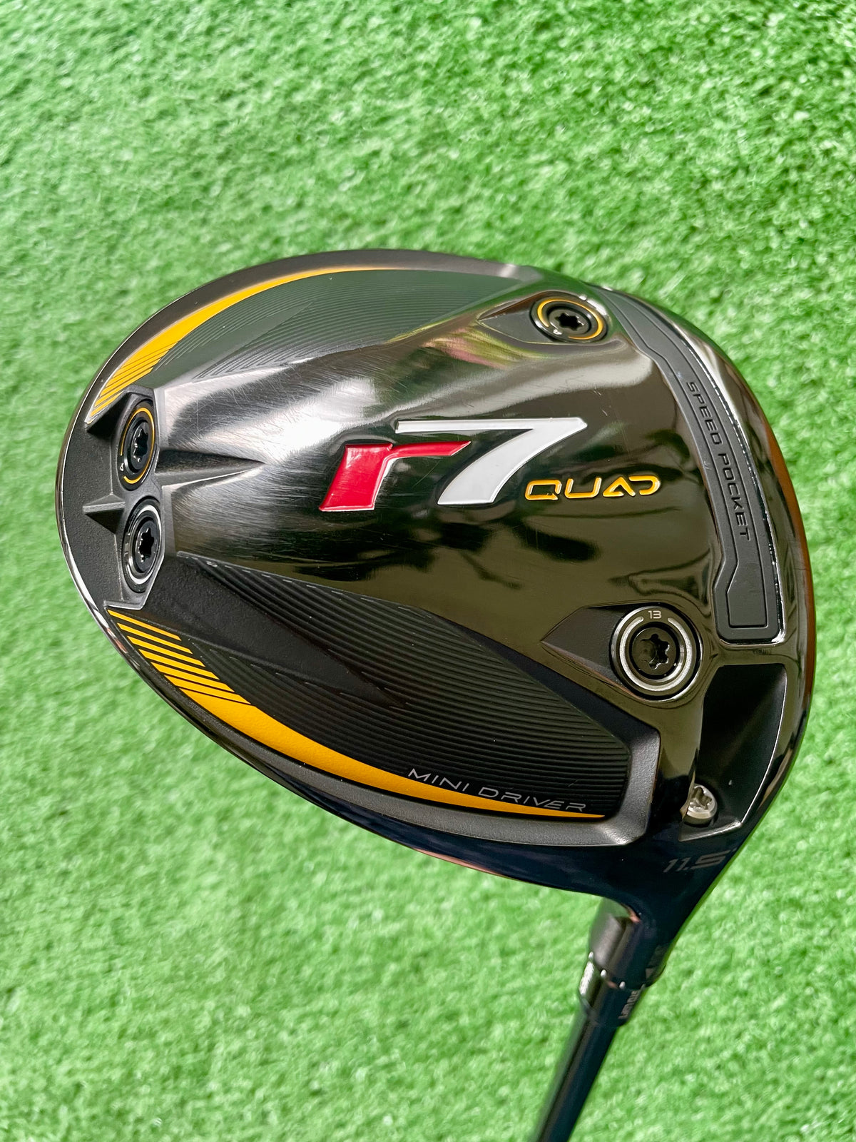 Taylormade R7 Quad Mini Driver 11.5 Degree Regular Flex Right Handed Mens Golf Club