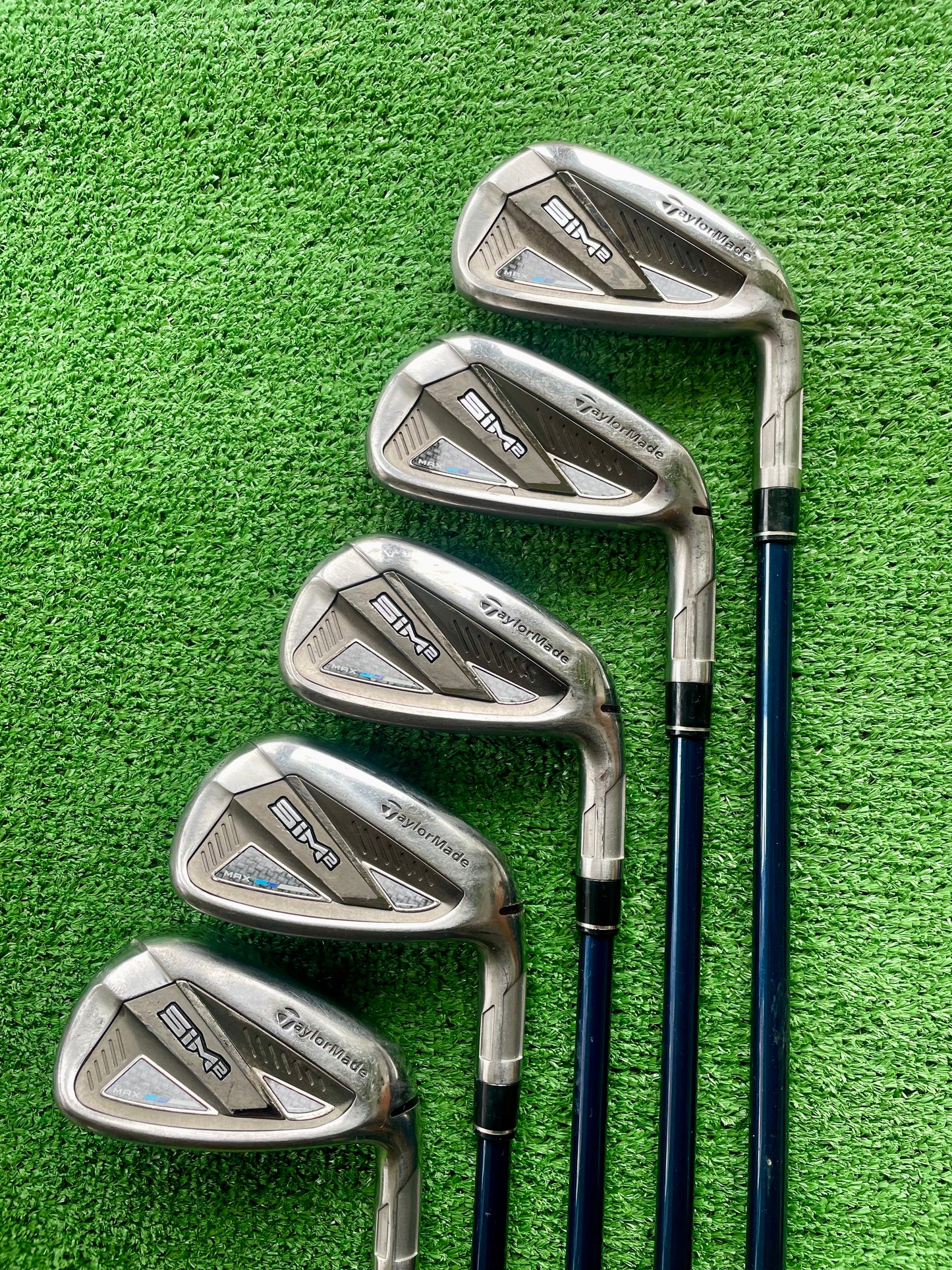 Taylormade Sim 2 Max Irons 5-PW (Missing 7i) Regular Flex Graphite Right Handed Mens Golf Clubs