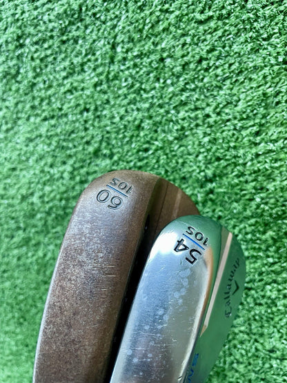 Callaway MD5 Jaws Raw Wedge Set 54 60 10S Stiff Flex Left Handed Mens Golf Clubs