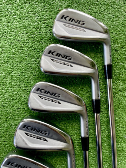 Cobra King Forged Tec Irons 4-PW Stiff Flex Right Handed Mens Golf Clubs