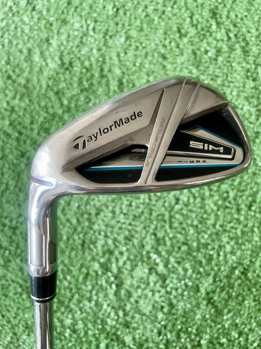 Taylormade Sim Max Gap Wedge AW Stiff Flex Left Handed Mens Golf Club