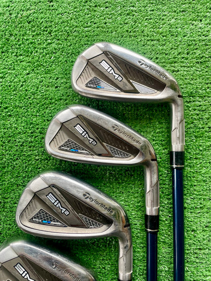 Taylormade Sim 2 Max Irons 5-PW (Missing 7i) Regular Flex Graphite Right Handed Mens Golf Clubs