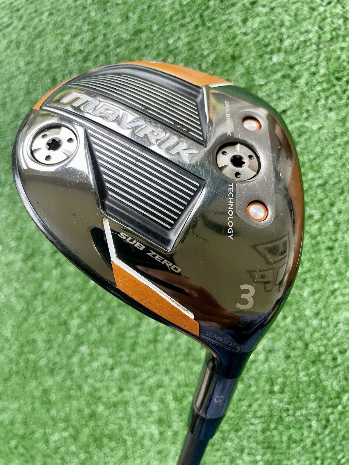 Callaway Mavrik Sub Zero Fairway 3 Wood Stiff Flex Right Handed Mens Golf Club