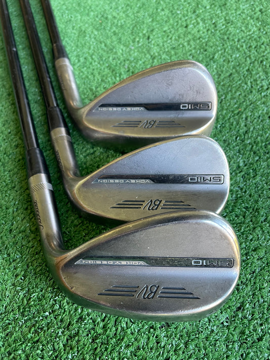 Titleist Vokey SM10 Wedge Set 48 54 60 Regular Flex Graphite Right Handed Mens Golf Clubs