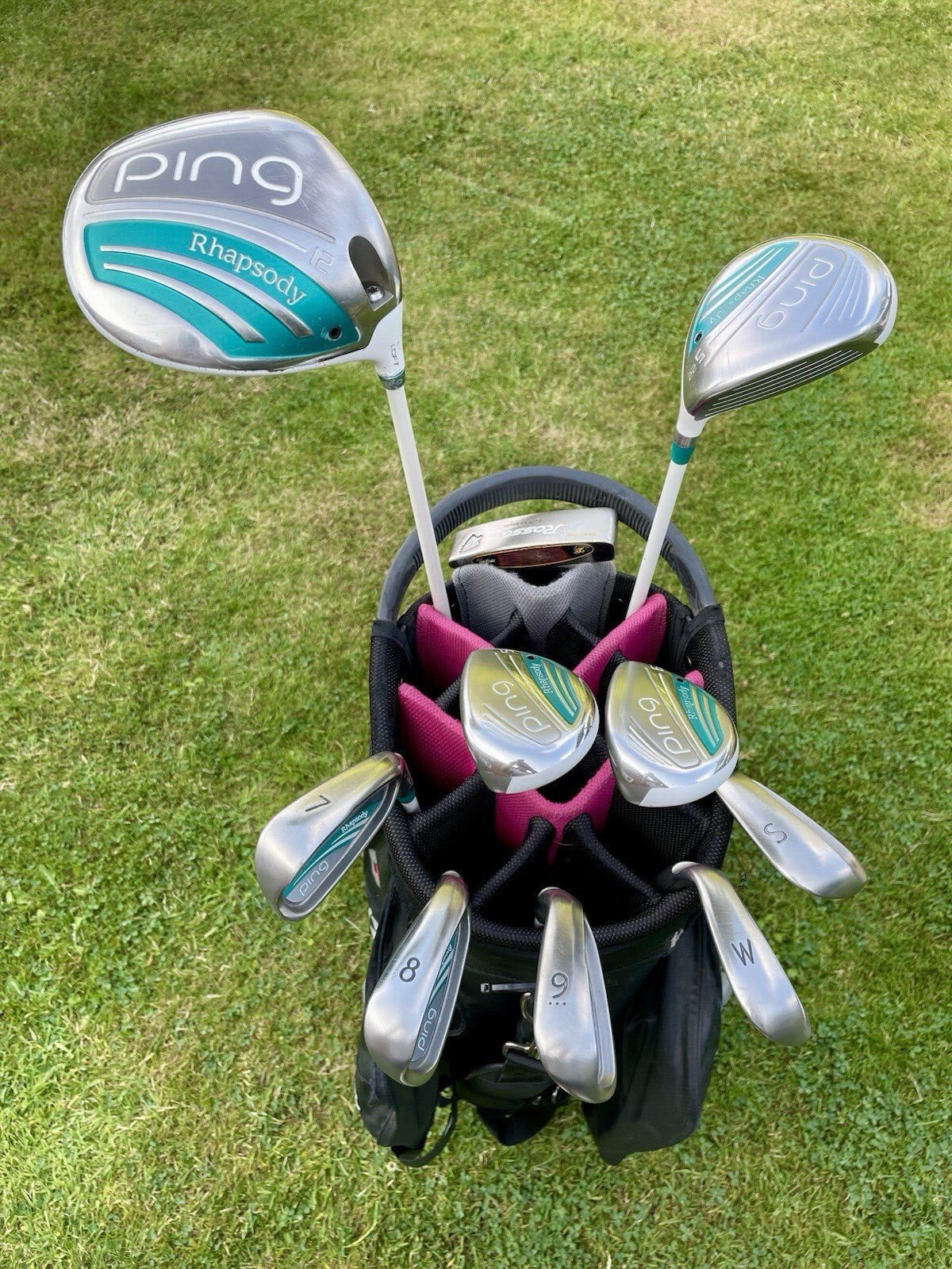 Ping Rhapsody Full Golf Set & Bag Ultralite Flex Right Hand Ladies Golf Clubs