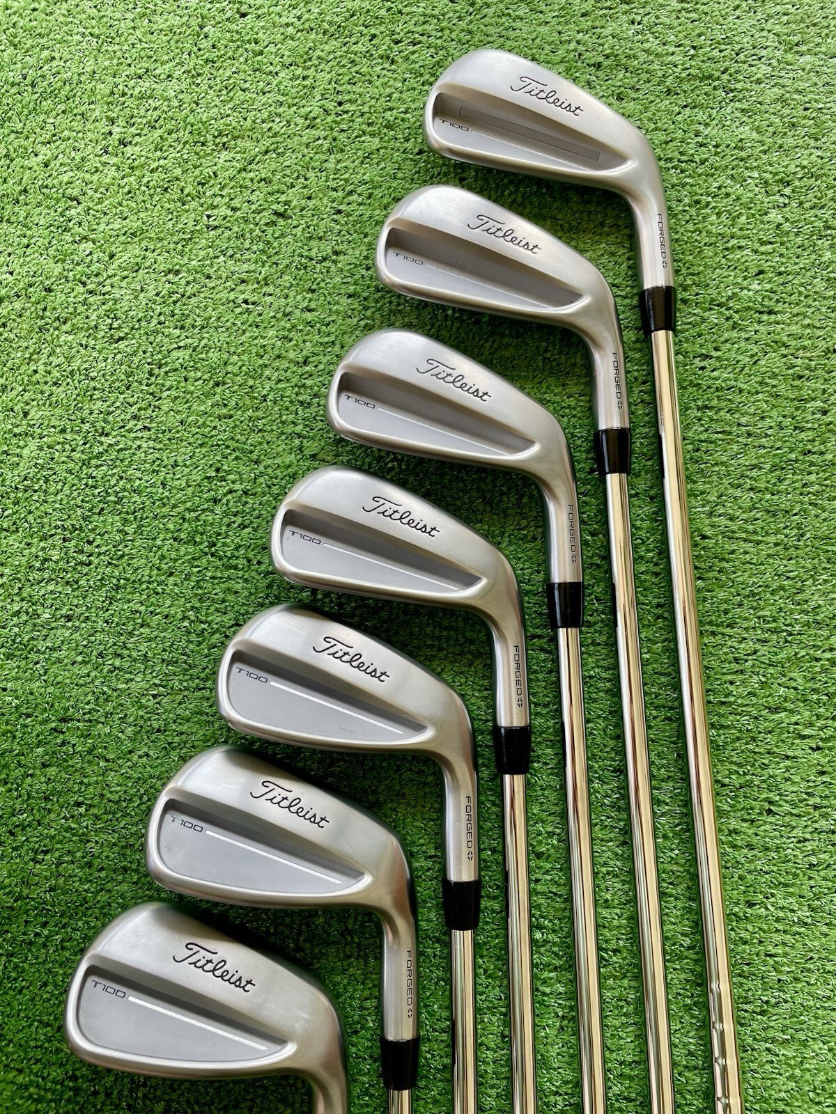 Titleist T100 Irons Current Model 4-PW Stiff Flex Right Handed Mens Golf Clubs