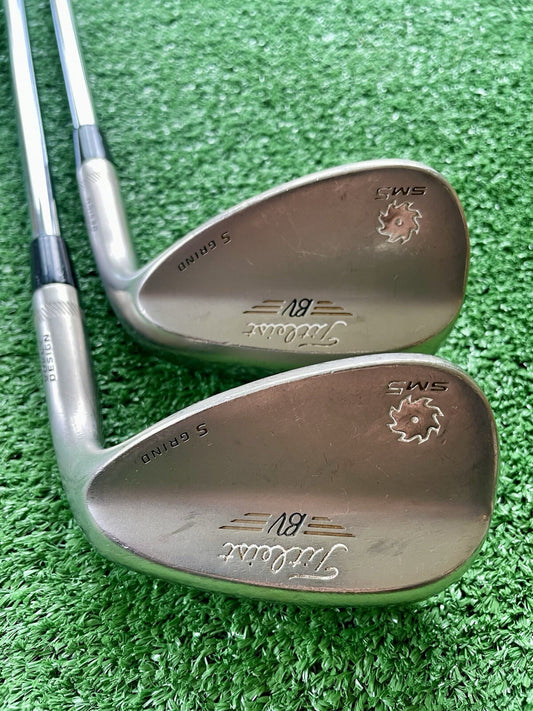 Titleist Vokey SM5 Wedge Set 54 60 Regular Flex Right Handed Mens Golf Clubs