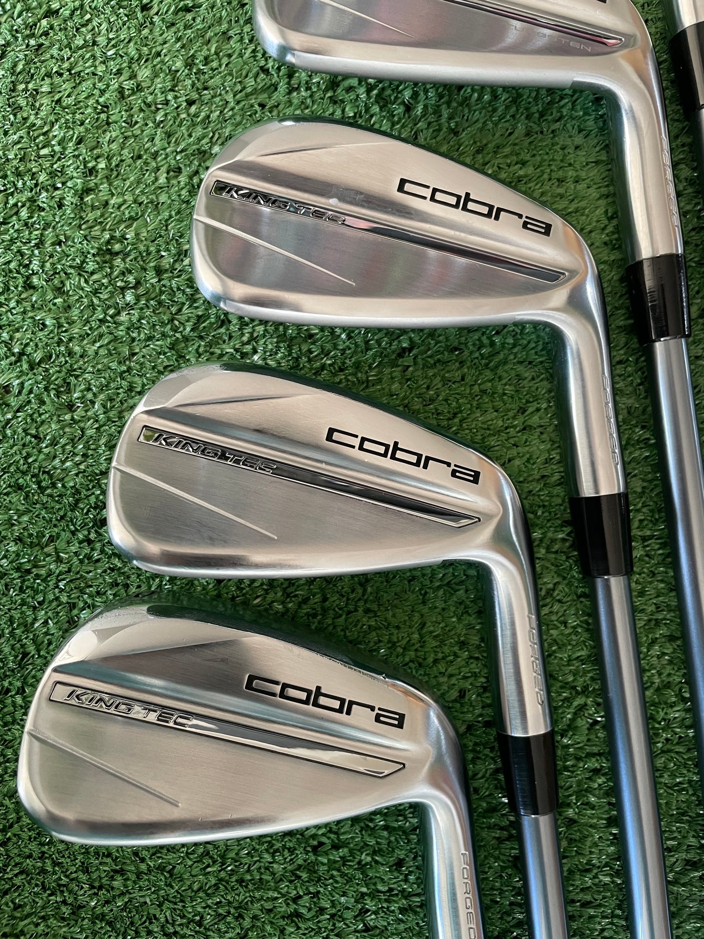 Cobra King Tec Irons 5-PW Stiff Flex Graphite Right Handed Mens Golf Clubs