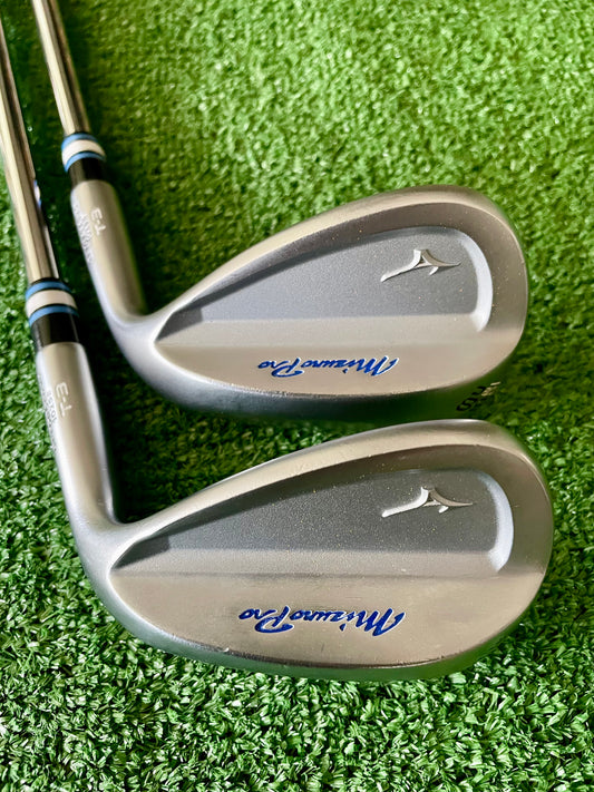 Mizuno Pro Series Chrome Wedge Set 52 58 Stiff Flex Right Handed Mens Golf Clubs