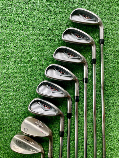 Taylormade R5 XL Irons 5-PW plus 2 Wedges Regular Flex Right Handed Mens Golf Clubs