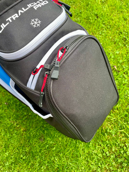 Cobra Ultralight Pro Cart Golf Bag Black Red Blue