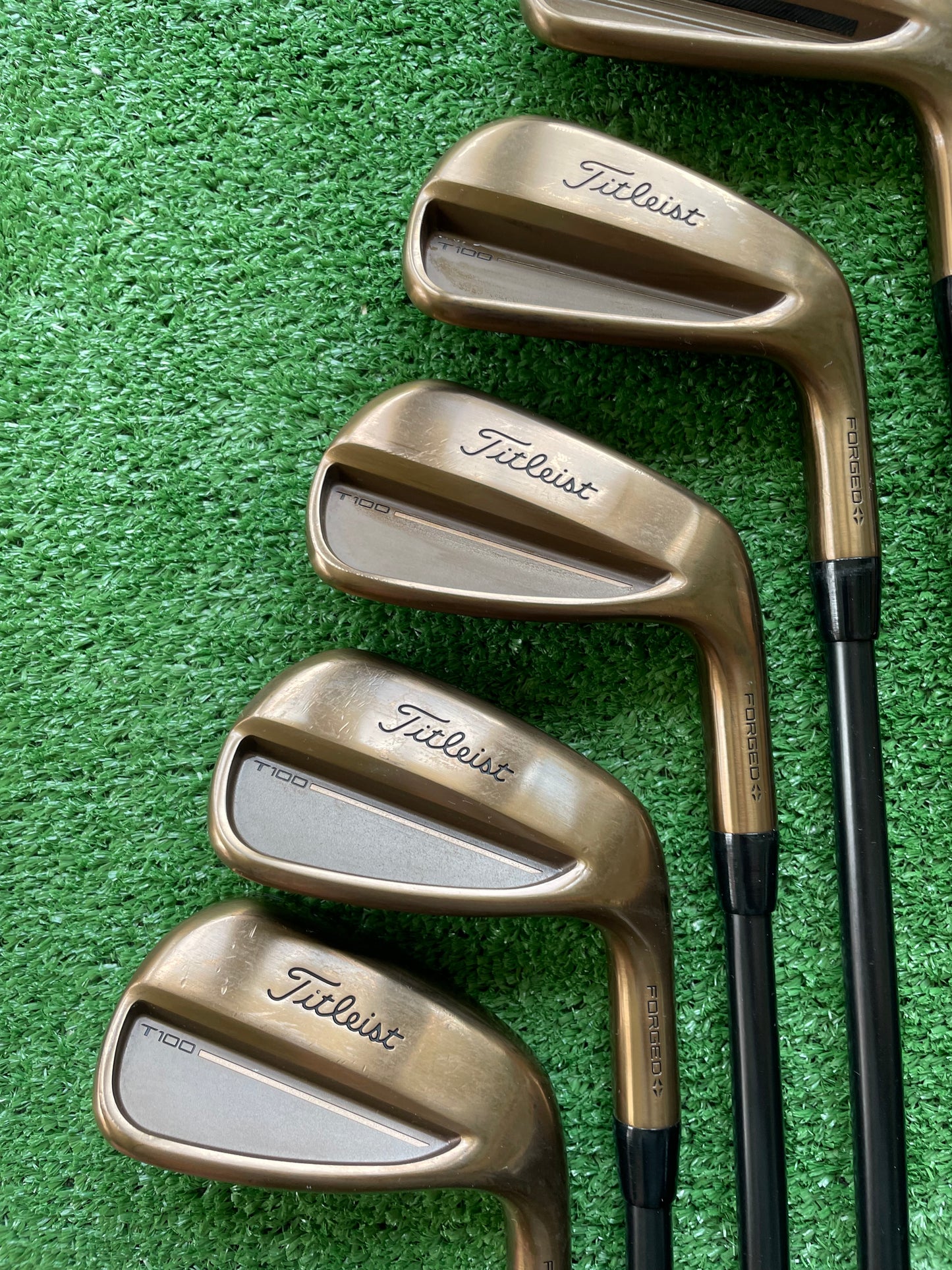 Titleist T100 / T150 Oil Can Limited Edition Combo Irons 4-PW Extra Stiff Flex Right Handed Mens Golf Clubs