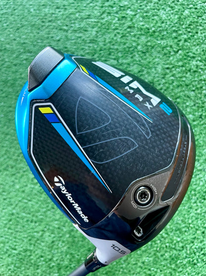 Taylormade Sim 2 Max 10.5 Degree Stiff Flex Right Handed Mens Golf Club