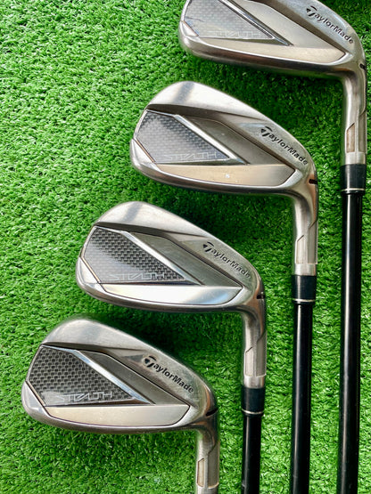 Taylormade Stealth Irons 5-PW Regular Flex Graphite Right Handed Mens Golf Clubs