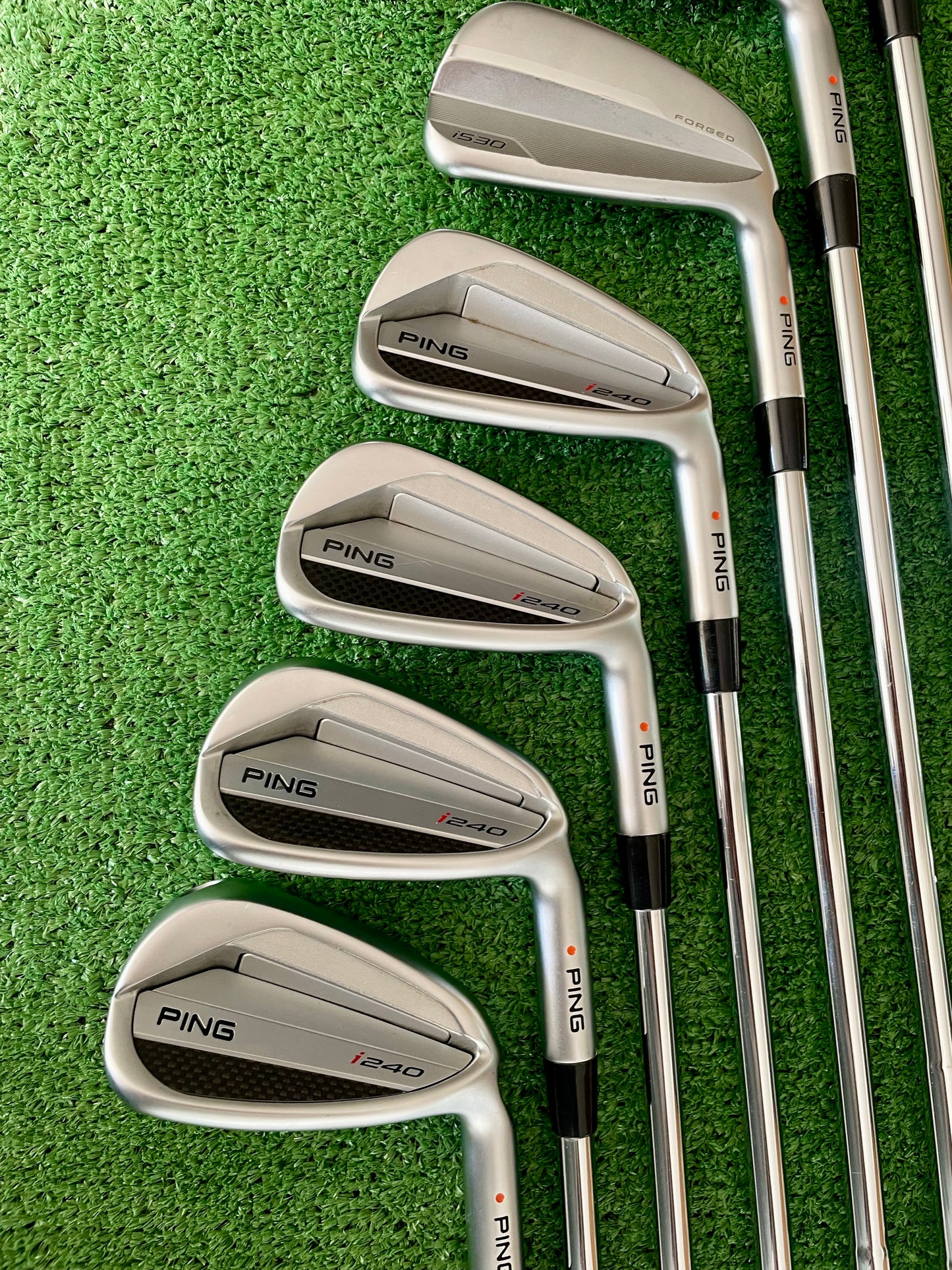 Ping i530 / i240 Combo Irons 4-PW Regular Flex Right Handed Mens Golf Clubs