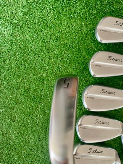 Titleist T250 Irons 5-PW Stiff Flex Right Handed Mens Golf Clubs