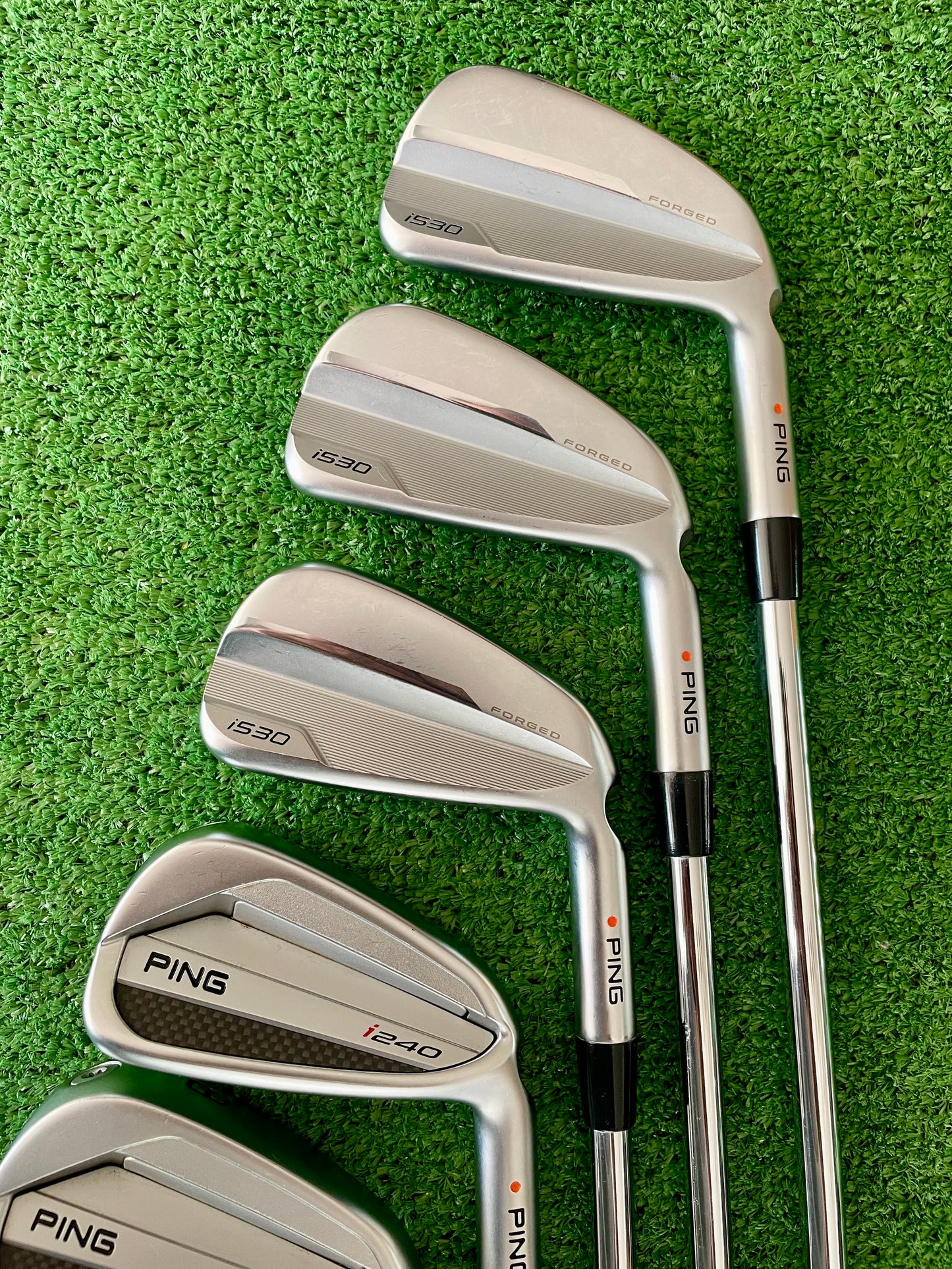 Ping i530 / i240 Combo Irons 4-PW Regular Flex Right Handed Mens Golf Clubs