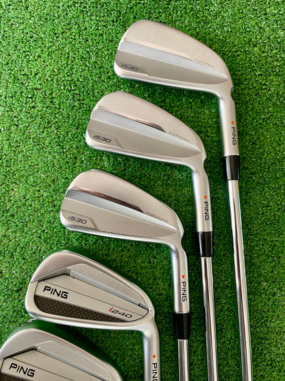 Ping i530 / i240 Combo Irons 4-PW Regular Flex Right Handed Mens Golf Clubs