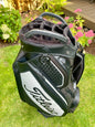 Titleist Tour Series Premium StaDry 14 Way Staff Golf Bag Black White with Rain Hood