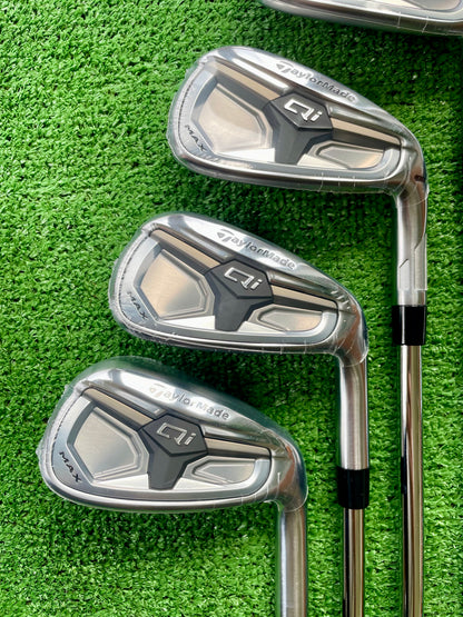 Taylormade Qi Max Irons 5-PW Stiff Flex Right Handed Mens Golf Clubs