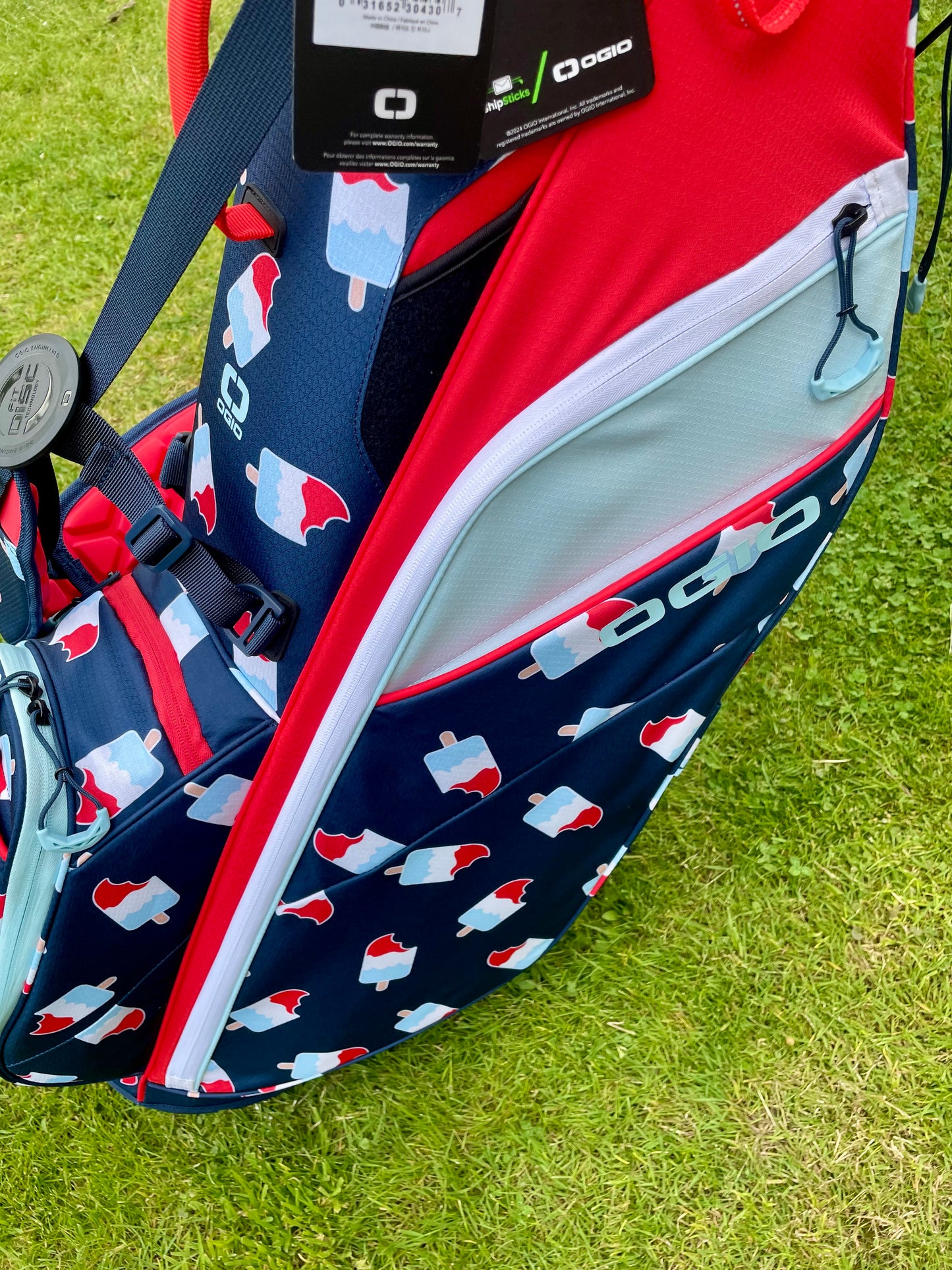 Ogio Fuse Stand Rocket Pop Carry Golf Bag