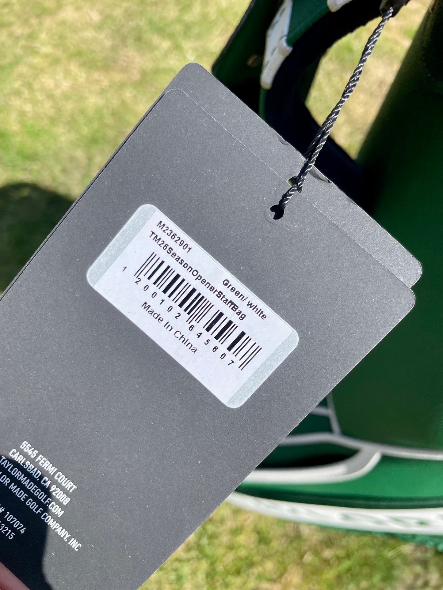 Taylormade Limited Edition Masters Season Opener 2026 Staff Golf Bag