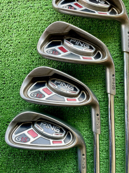 Ping G15 Irons 5-PW Stiff Flex Right Handed Mens Golf Clubs