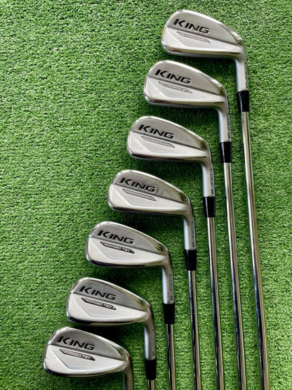 Cobra King Forged Tec Irons 4-PW Stiff Flex Right Handed Mens Golf Clubs