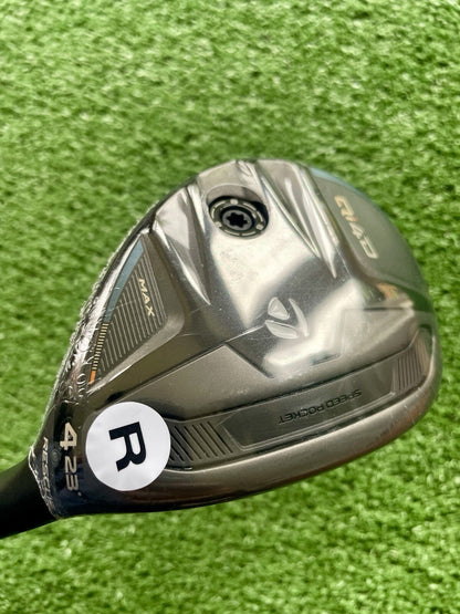 Taylormade Qi4D Max 4 Hybrid Rescue 4H Regular Flex Right Handed Mens Golf Club