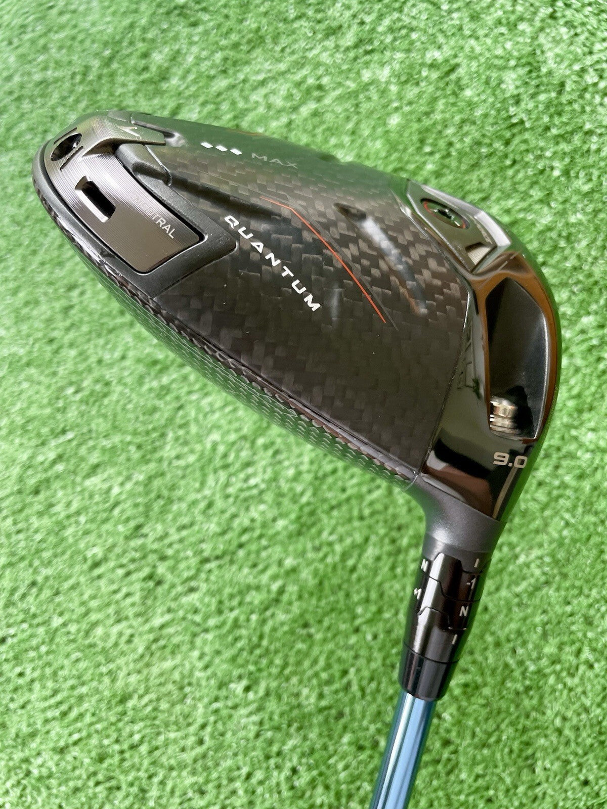 Callaway Quantum Triple Diamond Max Driver 9 Deg Stiff Flex Upgraded Shaft
