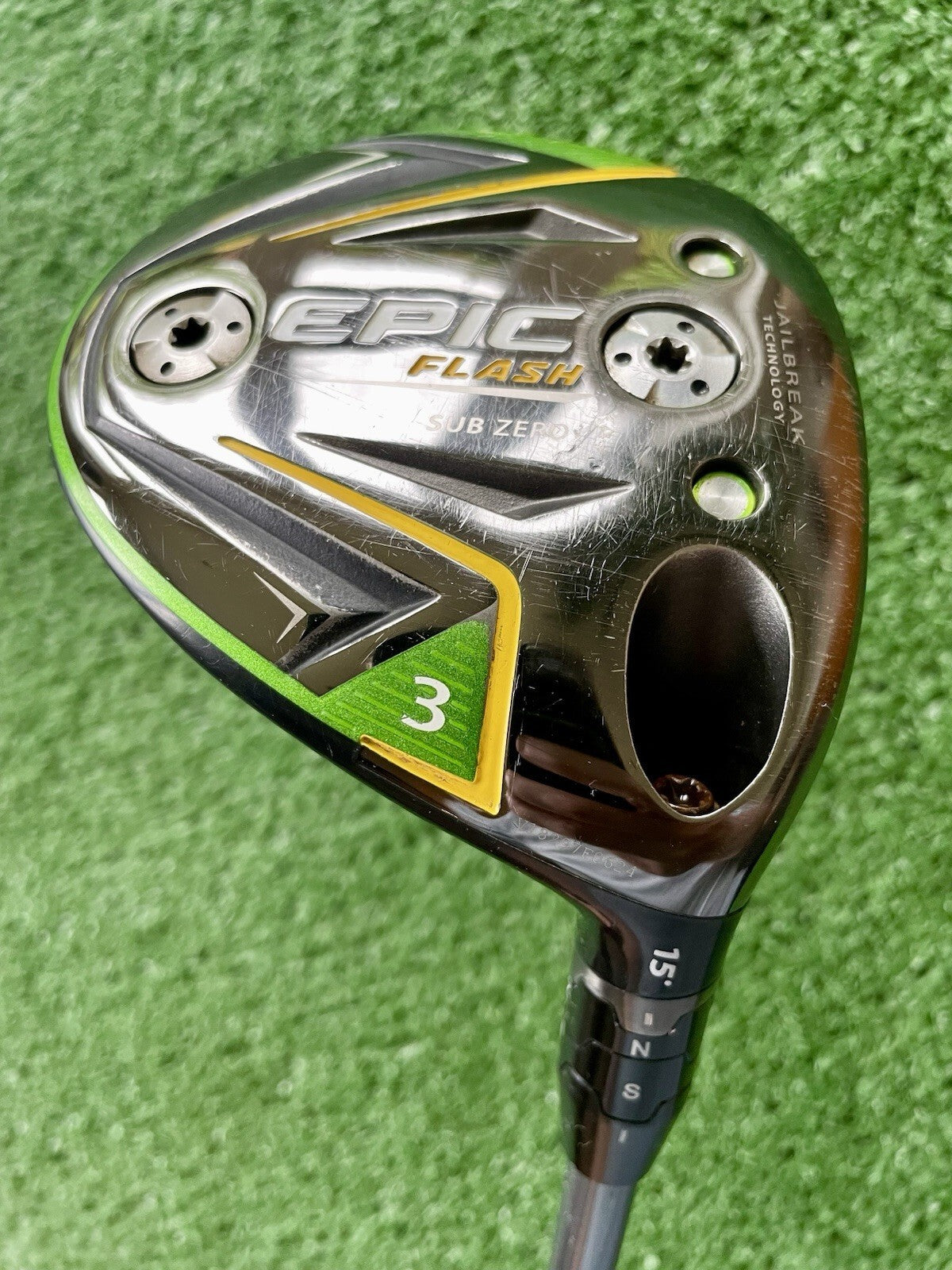 Callaway Epic Flash Sub Zero Fairway 3 Wood Regular Flex RH Mens Golf Club