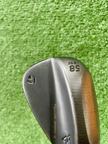Taylormade MG3 Black Lob Wedge 58 LB Stiff Flex Right Handed Mens Golf Club