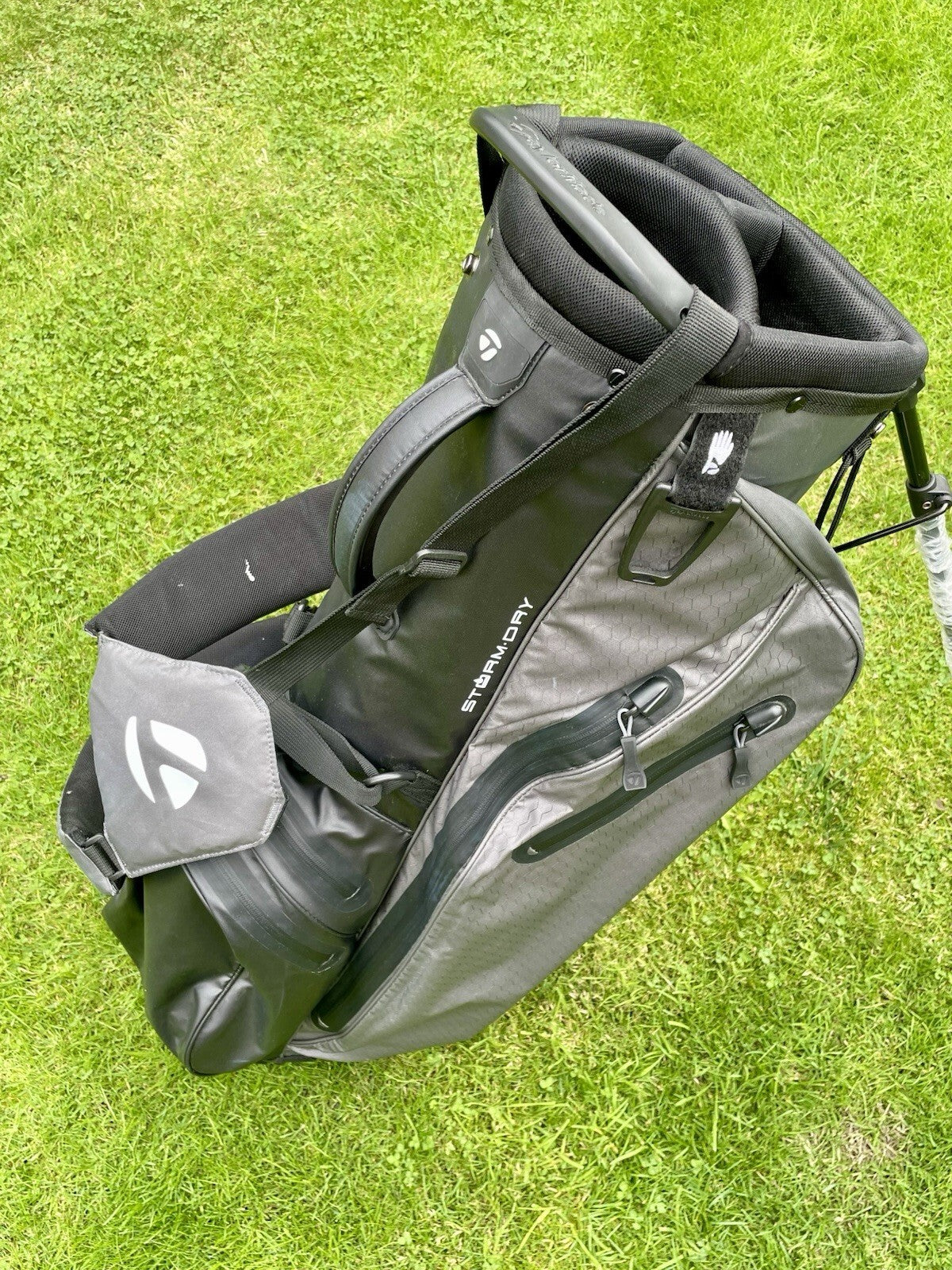 Taylormade Storm Dry Waterproof Golf Carry Bag Grey Black