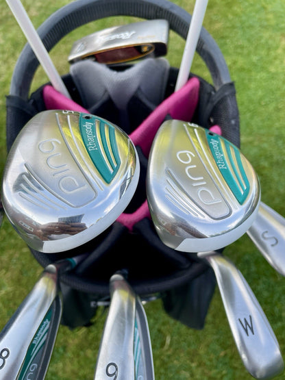 Ping Rhapsody Full Golf Set & Bag Ultralite Flex Right Hand Ladies Golf Clubs