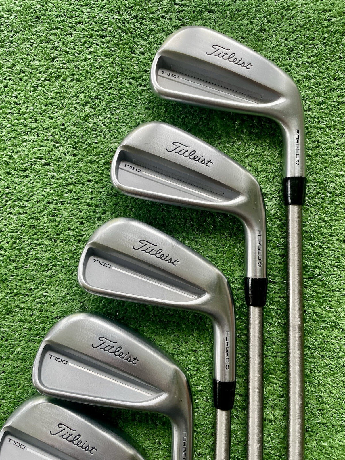 Titleist T150 T100 Combo Irons New Model 4-GW Stiff Aerotech Steelfiber Shafts